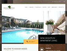 Tablet Screenshot of hoosierwoods.com